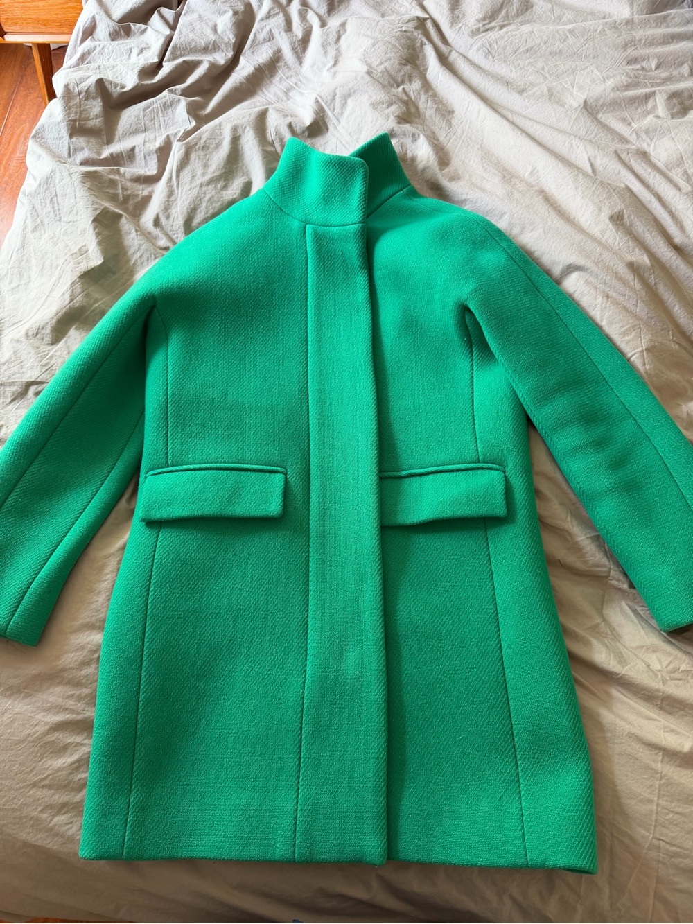 J. Crew Green Wool Coat